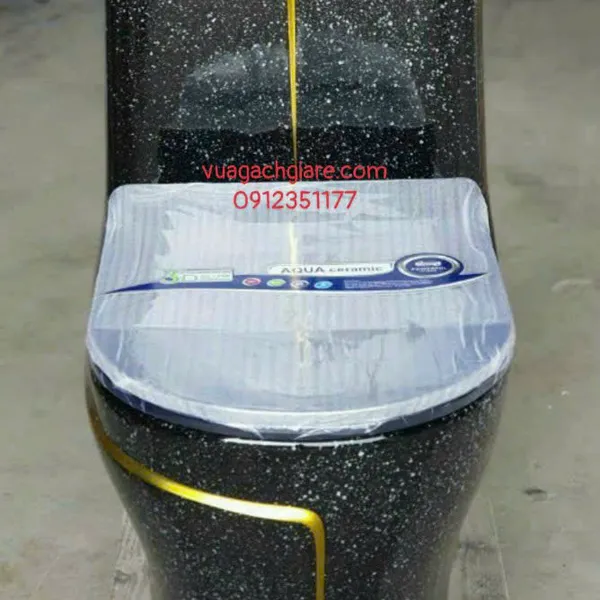 Bồn Cầu Liền Khối Giá Rẻ màu đen