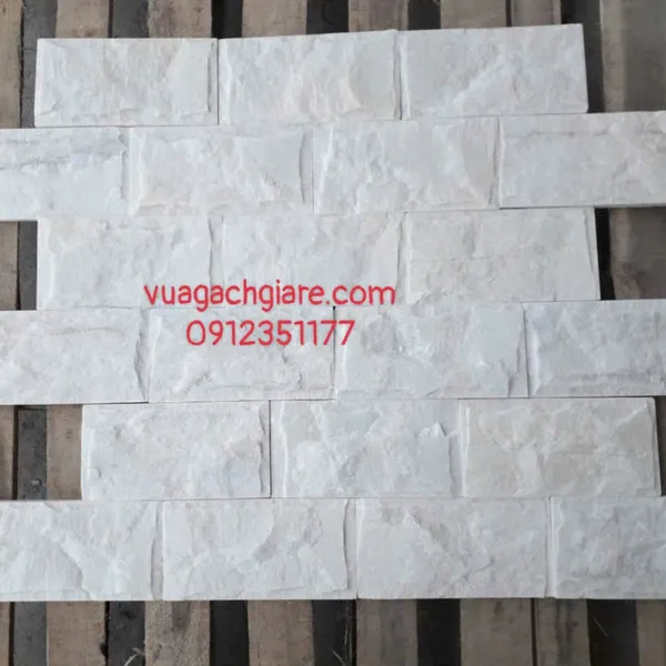 Đá Tự Nhiên 10x20 Ốp Lát Giá Rẻ đá bốc trắng