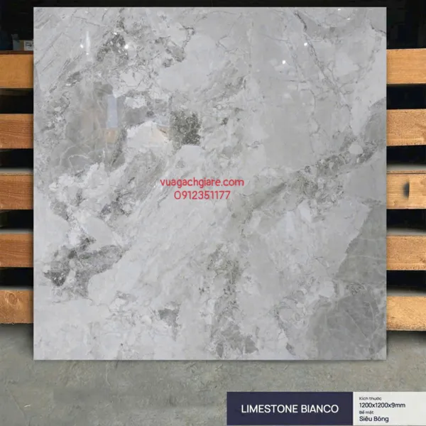 Gạch Đá 120x120 Ốp Lát Ấn Độ vân đá xám