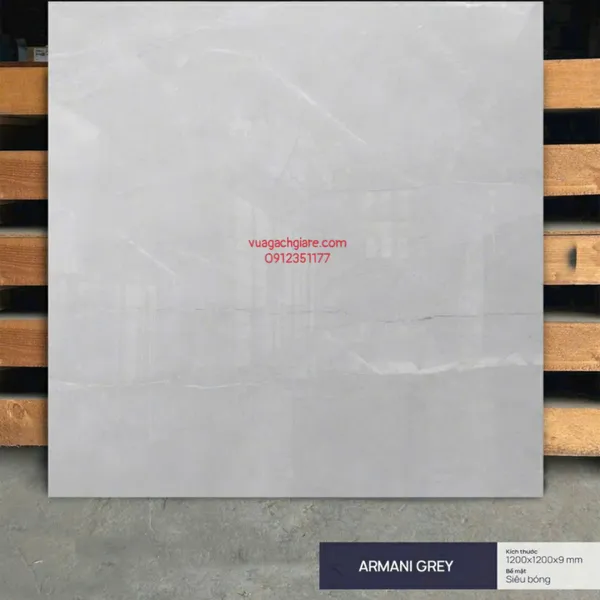 Gạch Đá 120x120 Ốp Lát Ấn Độ xám vân trắng