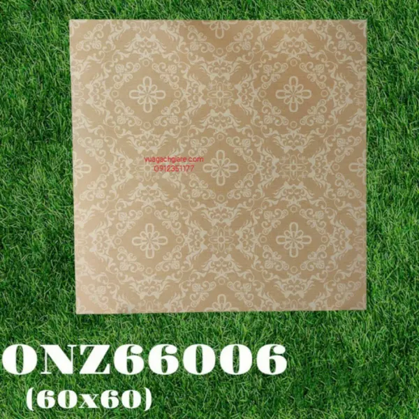 Gạch Đá Mờ 60x60 Ốp Lát Giá Rẻ màu vàng ONZ66006