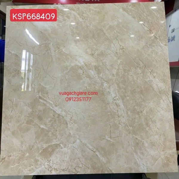 Gạch Đá 60x60 Ốp Lát Giá Rẻ nâu vân đá KSP668409
