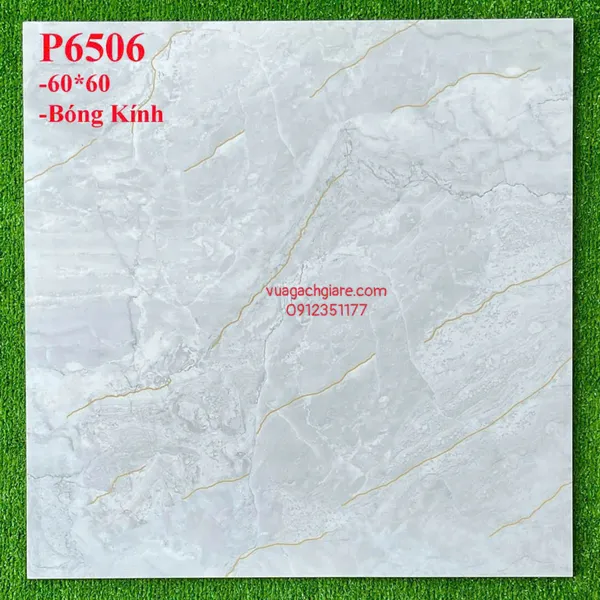 Gạch Đá 60x60 Ốp Lát Giá Rẻ vân đá chỉ vàng P6506