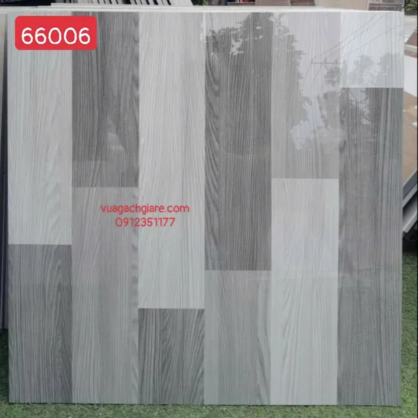 Gạch Đá 60x60 Ốp Lát Giá Rẻ vân gỗ xám 66006