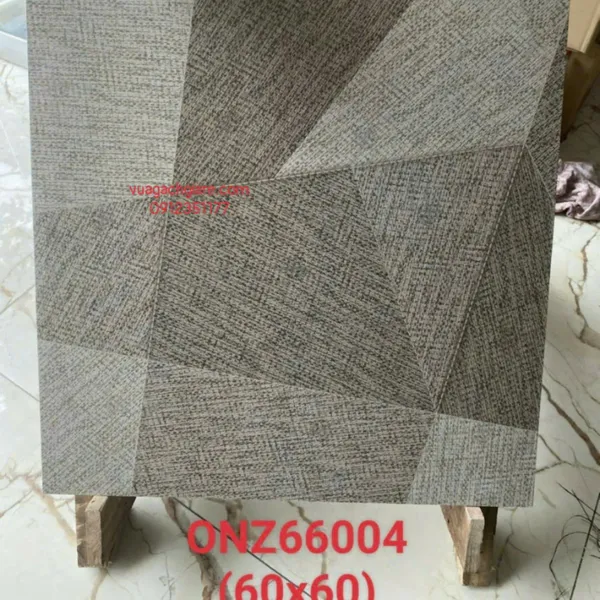 Gạch Đá Mờ 60x60 Ốp Lát Giá Rẻ xám đậm nhạt ONZ66004