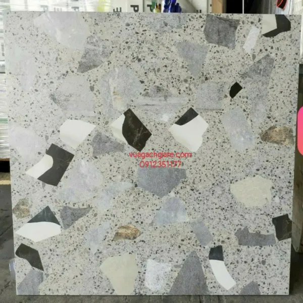 Gạch Đá Mờ 60x60 Ốp Lát Giá Rẻ terrazzo hạt lớn