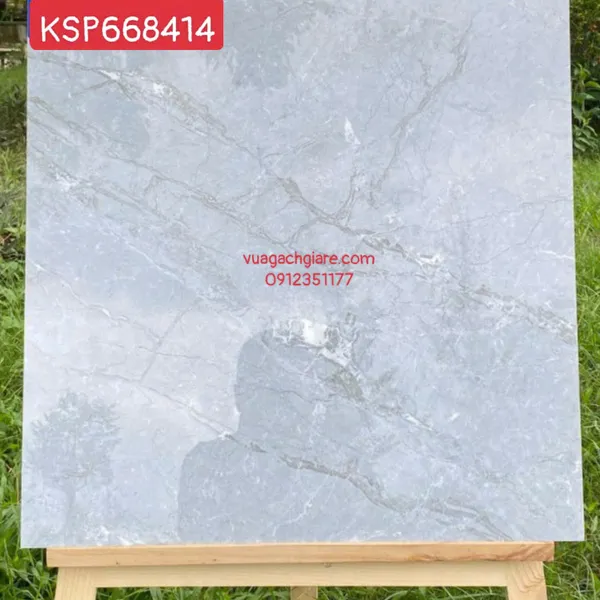 Gạch Đá 60x60 Ốp Lát Giá Rẻ xám vân đá KSP668414