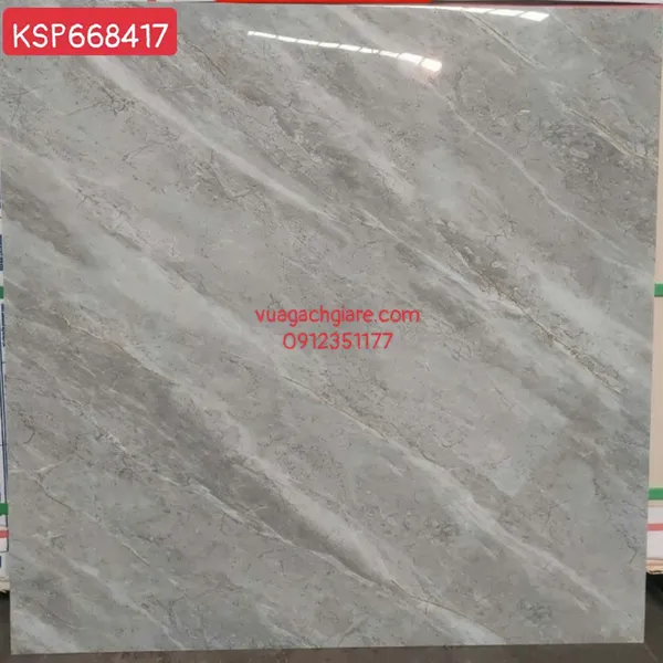 Gạch Đá 60x60 Ốp Lát Giá Rẻ xám vân đá KSP668417