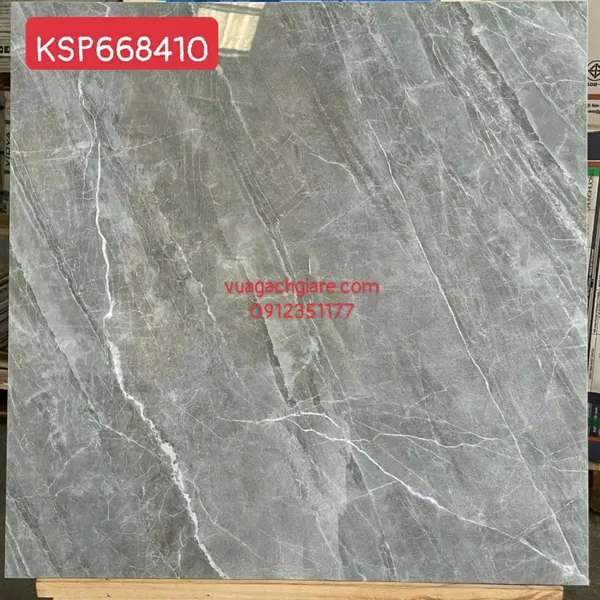 Gạch Đá 60x60 Ốp Lát Giá Rẻ xám vân trắng KSP668410