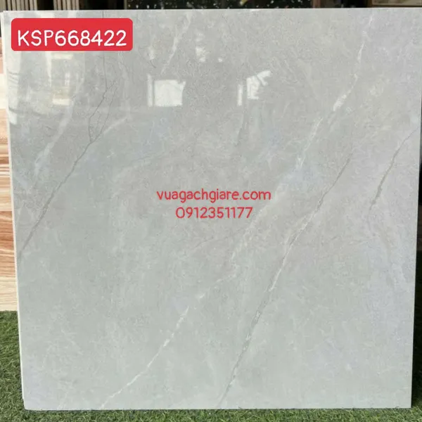 Gạch Đá 60x60 Ốp Lát Giá Rẻ xám vân trắng KSP668422