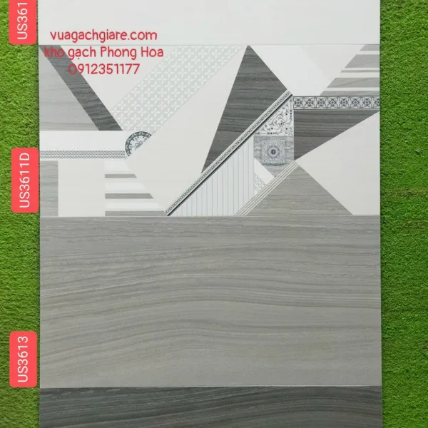 Gạch Đá Mờ Ốp Lát 30x60 Royal màu xám US3611 - US3611D - US3613 - US3612