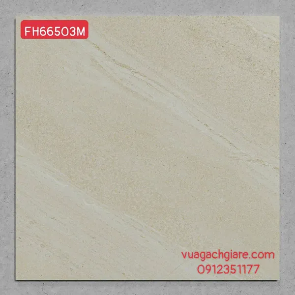 Gạch Đá Mờ 60x60 Ốp Lát Giá Rẻ kem vàng FH66503M