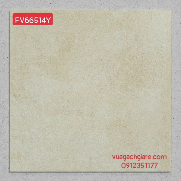 Gạch Đá Mờ 60x60 Ốp Lát Giá Rẻ kem vàng FV66514Y