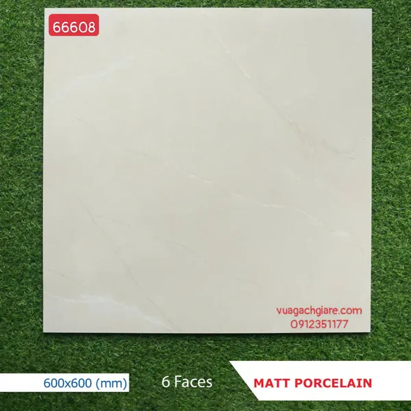 Gạch Đá Mờ 60x60 Ốp Lát Giá Rẻ vân mây 66608
