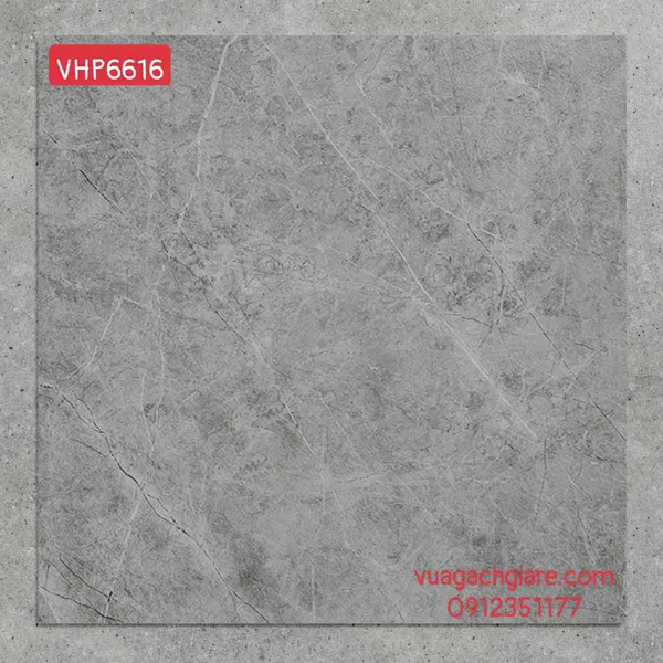 Gạch Đá Mờ 60x60 Ốp Lát Giá Rẻ xám vân đá VHP6616