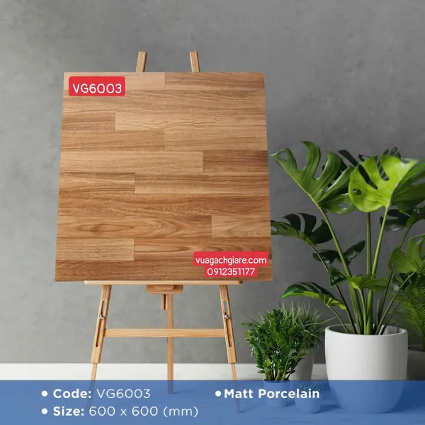 Gạch Đá Mờ 60x60 Ốp Lát Giá Rẻ vân gỗ VG6003