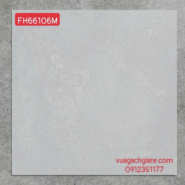 Gạch Đá Mờ 60x60 Ốp Lát Giá Rẻ xám nhạt FH66106M