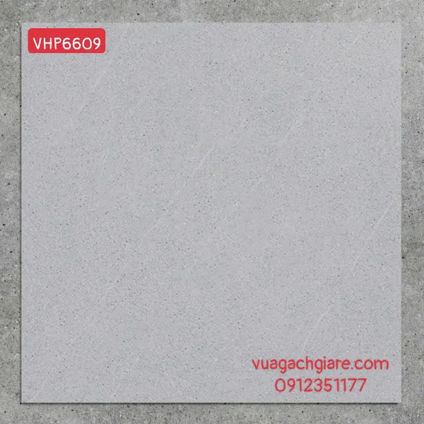Gạch Đá Mờ 60x60 Ốp Lát Giá Rẻ xám vân trắng VHP6609