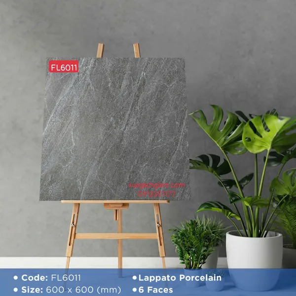 Gạch Đá Mờ 60x60 Ốp Lát Giá Rẻ xám xi măng FL6011