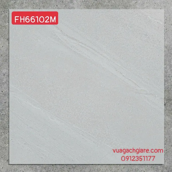 Gạch Đá Mờ 60x60 Ốp Lát Giá Rẻ xám vân FH66102M