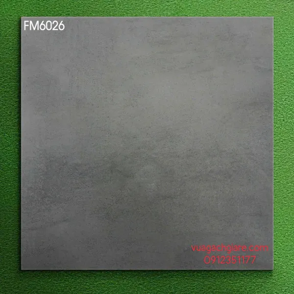 Gạch Đá Mờ 60x60 Ốp Lát Giá Rẻ xám xi măng FM6026