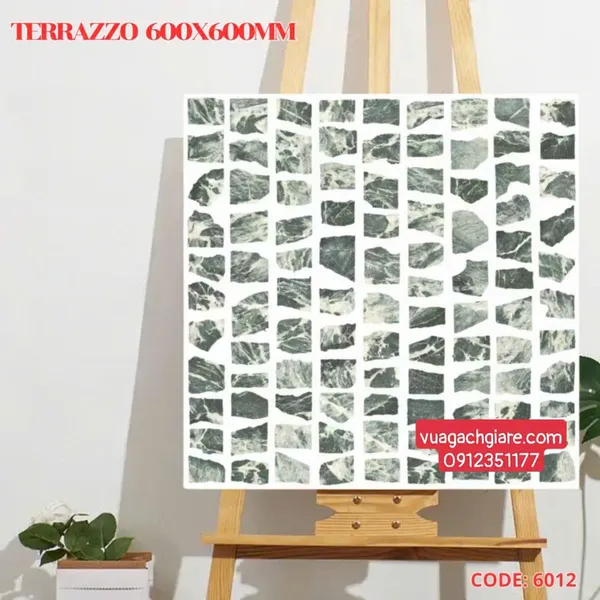 Gạch Đá Mờ 60x60 Ốp Lát Giá Rẻ terrazzo vân đá 6012
