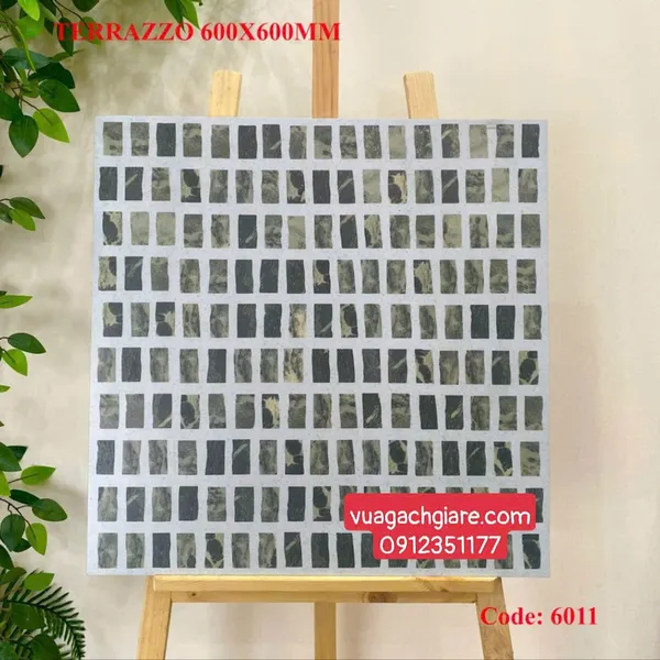 Gạch Đá Mờ 60x60 Ốp Lát Giá Rẻ terrazzo vân đá 6011