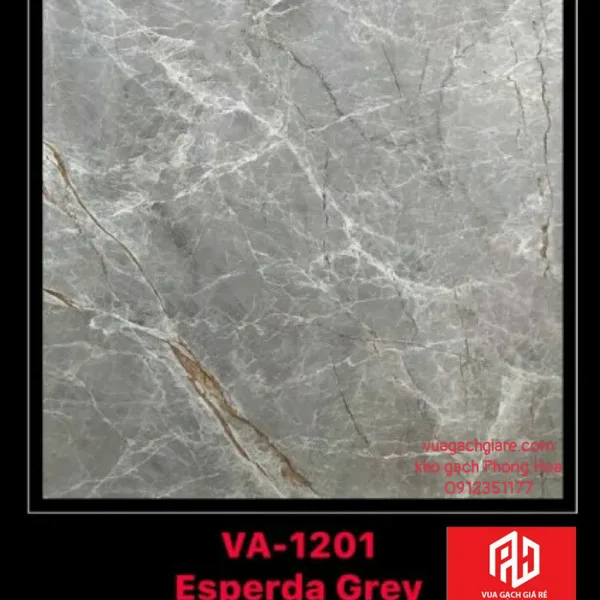 Gạch Đá Ốp Lát 120x120 Cao Cấp Ấn Độ xám vân đá VA-1201