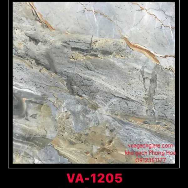 Gạch Đá Ốp Lát 120x120 Cao Cấp Ấn Độ xám vân đá VA-1205
