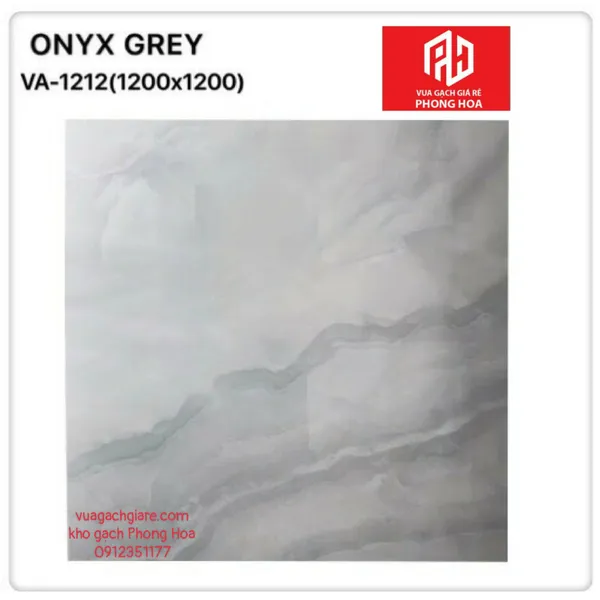Gạch Đá Ốp Lát 120x120 Cao Cấp Ấn Độ xám vân đá VA-1212
