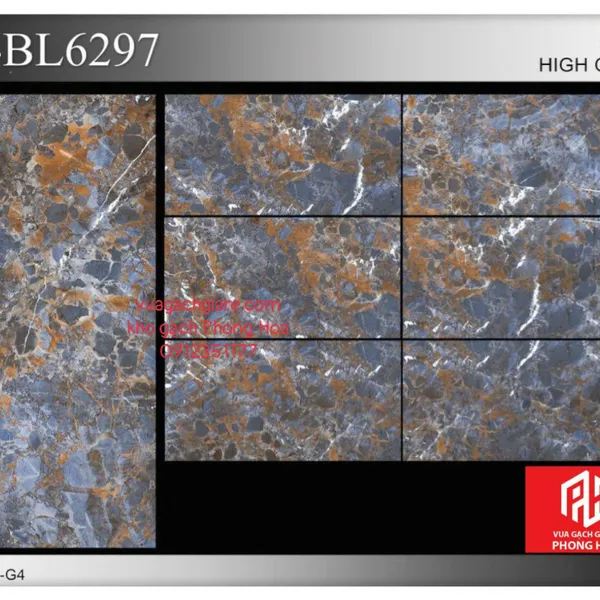 Gạch Đá Ốp Lát 60x120 Cao Cấp Ấn Độ vân đá VA-BL6297