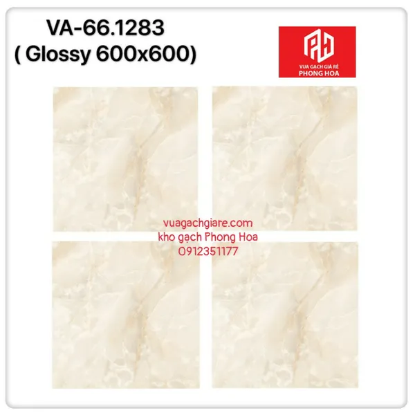 Gạch Đá Ốp Lát 60x60 Cao Cấp Ấn Độ vàng vân đá VA-66.1283