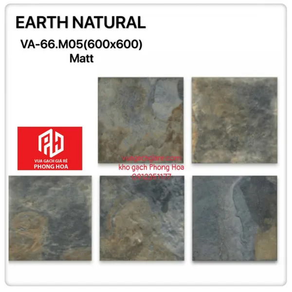 Gạch Đá Mờ Ốp Lát 60x60 Cao Cấp Ấn Độ vân đá VA-66.M05