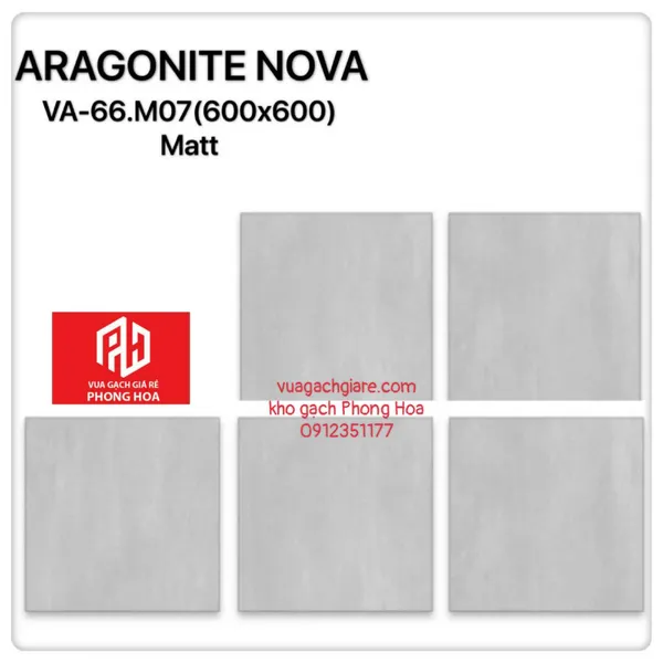 Gạch Đá Ốp Lát 60x60 Cao Cấp Ấn Độ xsm xi măng nhạt VA-66.M07