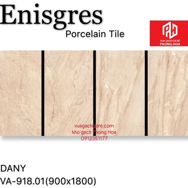 Gạch Đá Ốp Lát 90x180 Cao Cấp Ấn Độ nâu vân đá VA-918.01