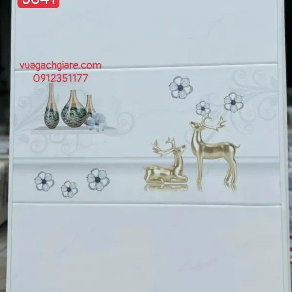 Gạch Men 30x60 Ốp Tường Giá Rẻ trắng vân khói 3641