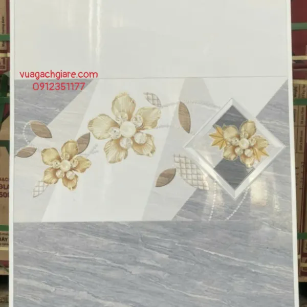 Gạch Men 30x60 Ốp Tường Giá Rẻ xám vân trắng VB36073