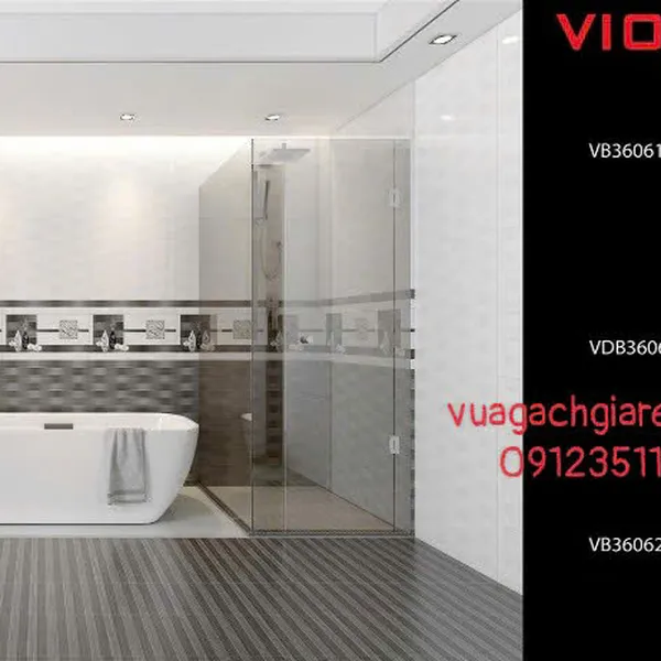 Gạch Men 30x60 Ốp Tường Giá Rẻ vân gỗ xám VB36061