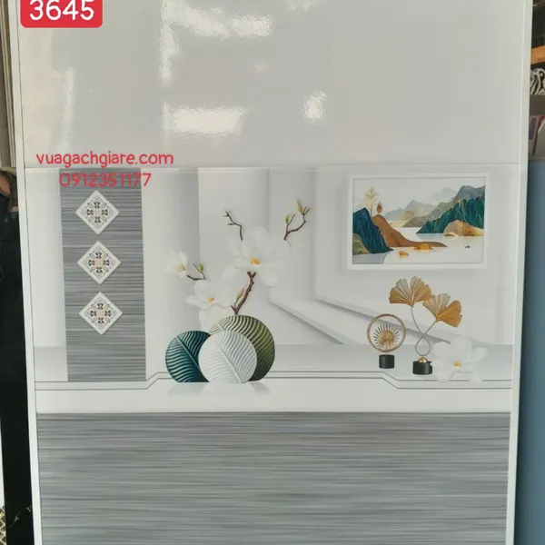 Gạch Men 30x60 Ốp Tường Giá Rẻ vân gỗ xám 3645
