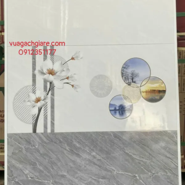 Gạch Men 30x60 Ốp Tường Giá Rẻ xám đậm VB36069