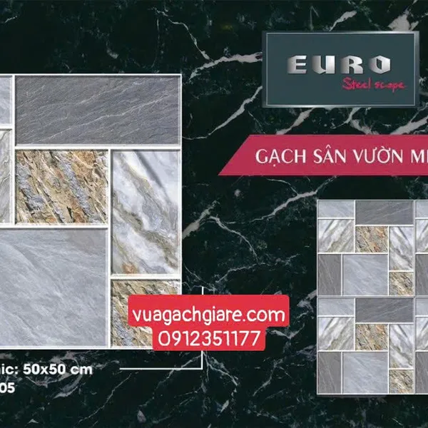 Gạch Men 50x50 Ốp Lát Sân Vườn Giá Rẻ đá ghép PSV505
