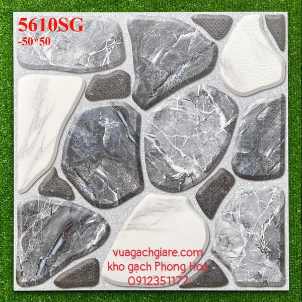 Gạch Men Lát Sân Vườn 50x50 sỏi đá 5610SG