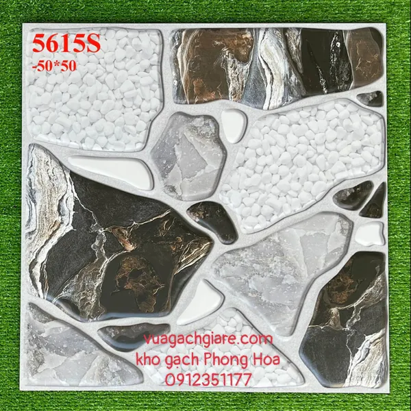 Gạch Men Lát Sân 50x50 sỏi đá 5615S