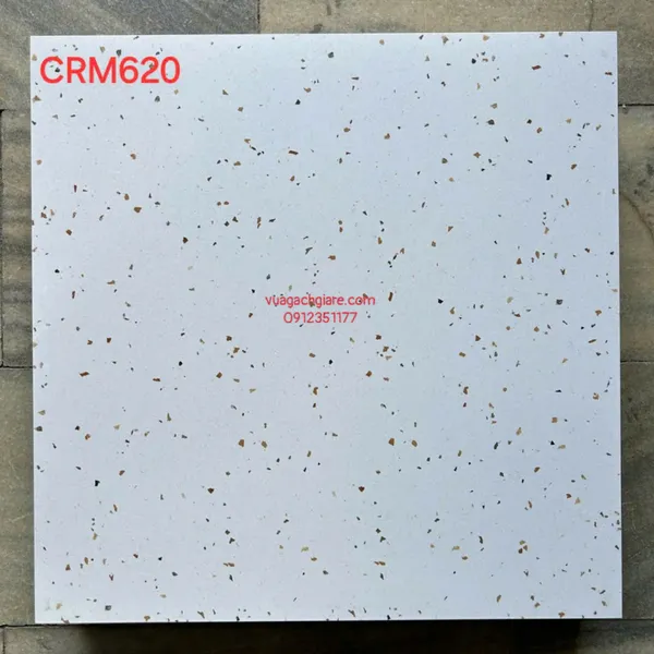 Gạch Men Mờ 60x60 Ốp Lát Giá Rẻ terrazzo hạt nhỏ CRM620