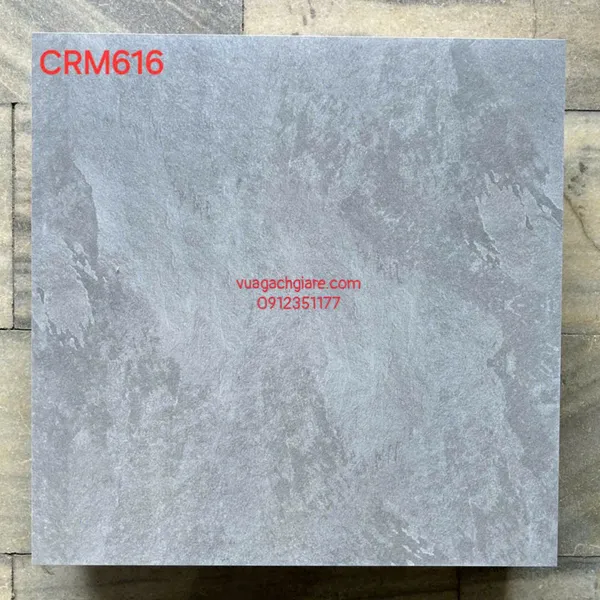 Gạch Men Mờ 60x60 Ốp Lát Giá Rẻ xám vân đá CRM616