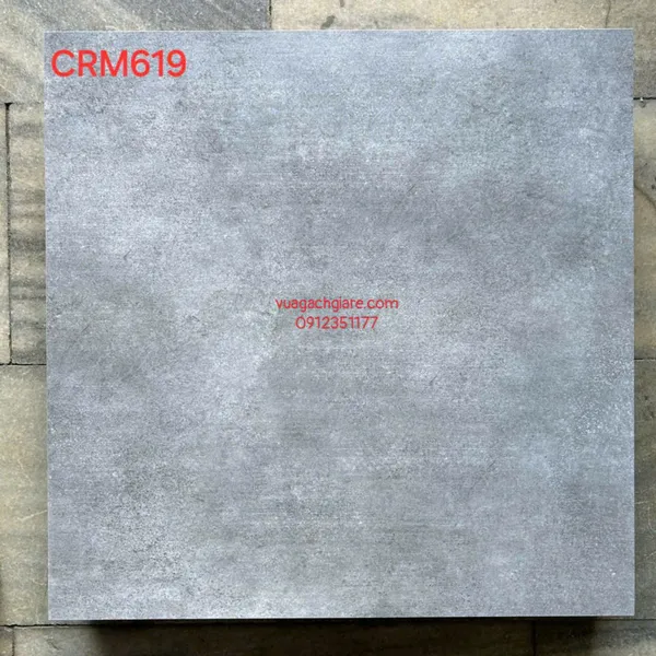 Gạch Men Mờ 60x60 Ốp Lát Giá Rẻ xám xi măng CRM619