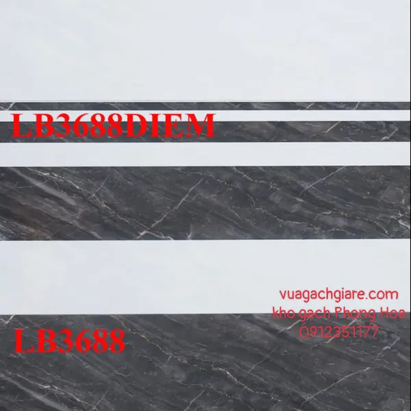 Gạch Men Ốp Tường 30x60 vân đá LB3688N