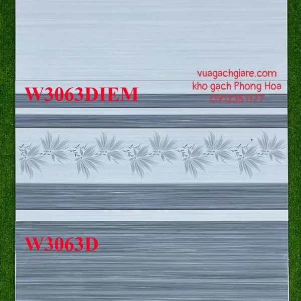 Gạch Men Ốp Tường 30x60 vân gỗ xám W3063N