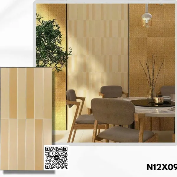 Gạch Men 30x60 Ốp Tường Trang Trí giả thẻ màu nâu N12X09