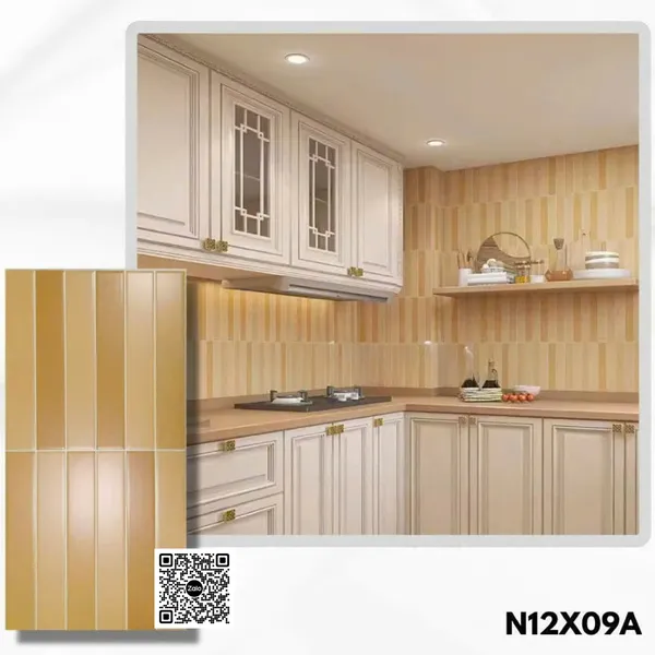 Gạch Men 30x60 Ốp Tường Trang Trí giả thẻ màu nâu N12X09A